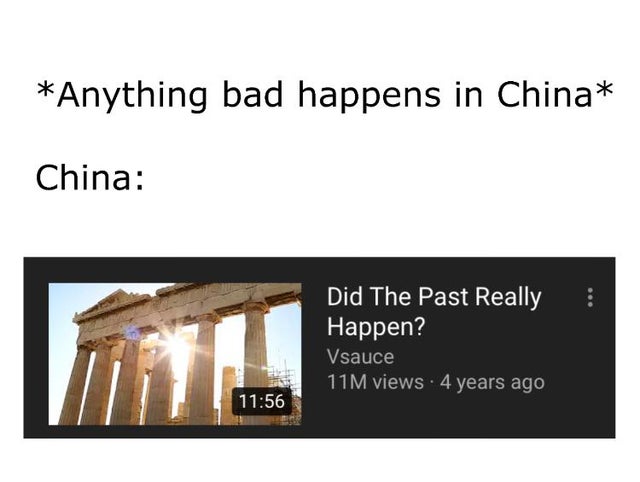 China and questions about the past